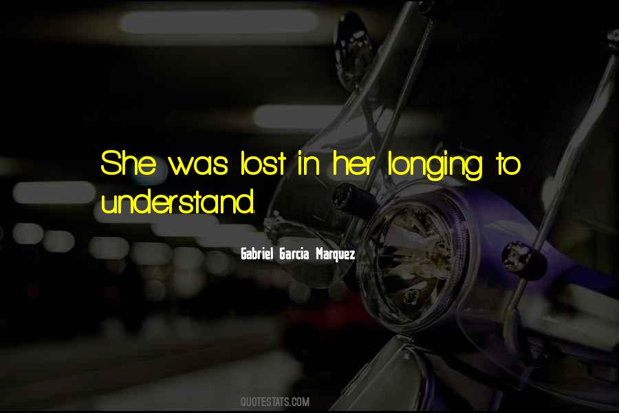 She Was Lost Quotes #1818327