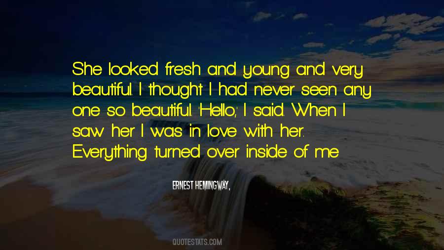 She Was So Beautiful Quotes #148226