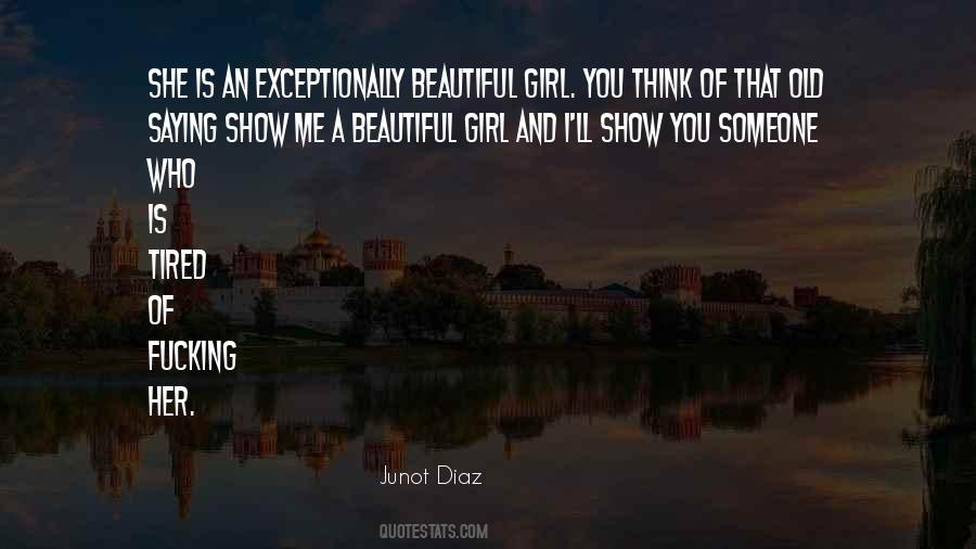 She's A Beautiful Girl Quotes #961228