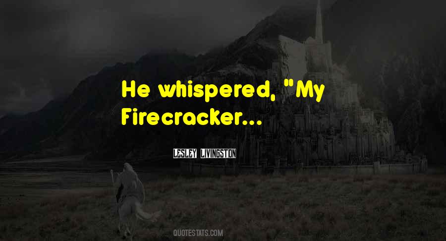 She's A Firecracker Quotes #1462077