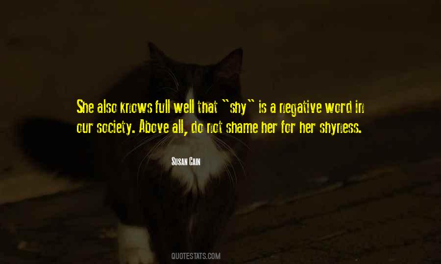 She's Shy Quotes #1302666