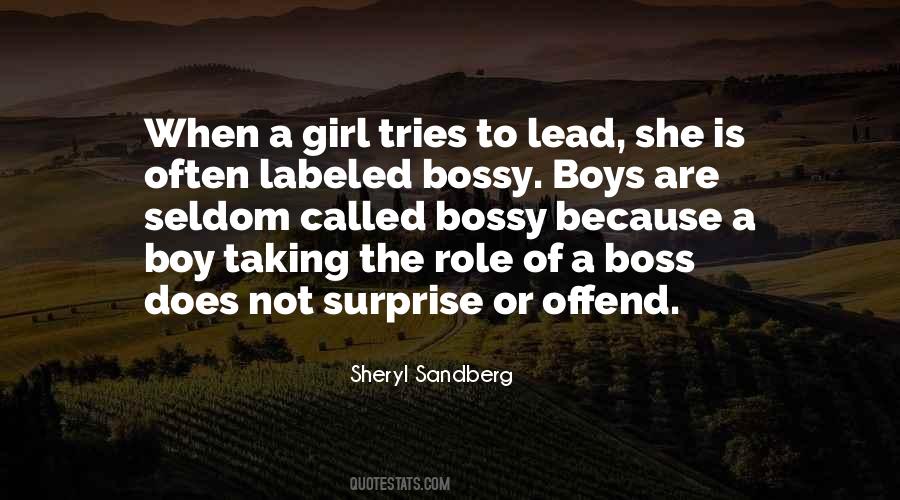 She's The Boss Quotes #1318580