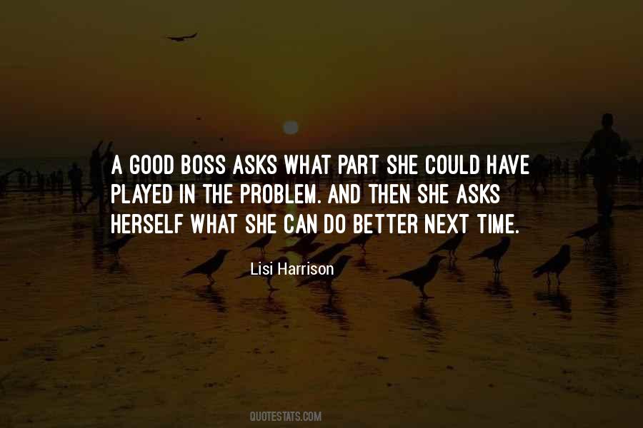 She's The Boss Quotes #580760