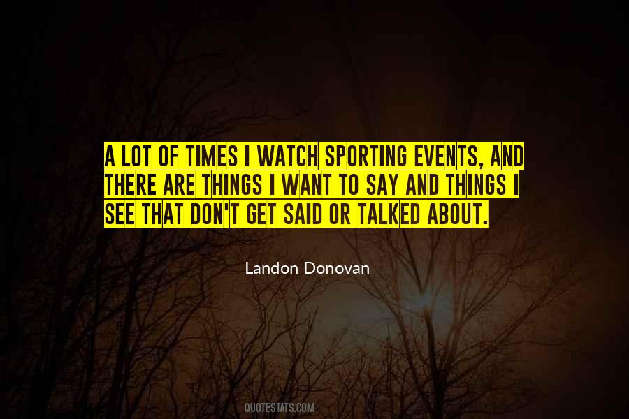 Quotes About Landon Donovan #551421