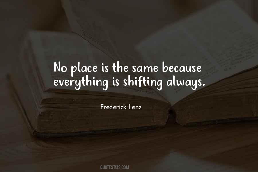 Shifting Place Quotes #180301