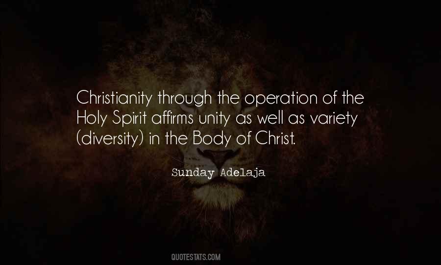 Quotes About Unity In The Body Of Christ #379400