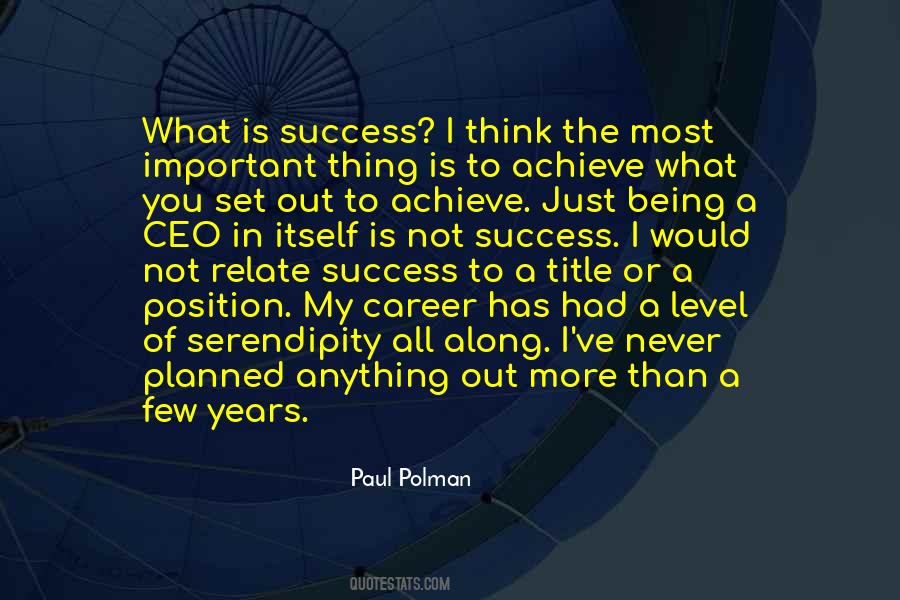 Quotes About Success In Career #840017