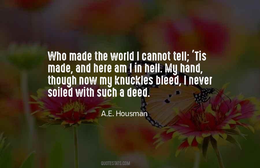 Quotes About A E Housman #1407125