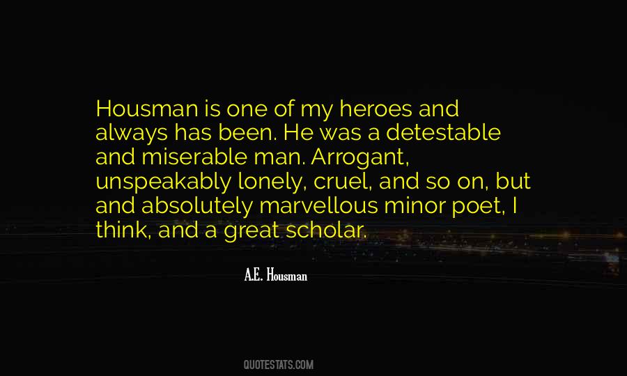 Quotes About A E Housman #1485442