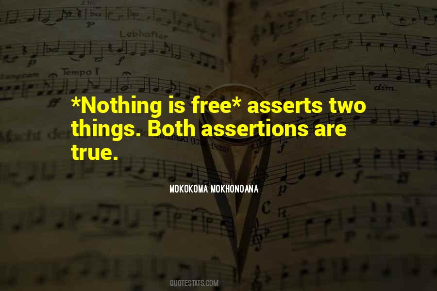Quotes About Assertions #269668