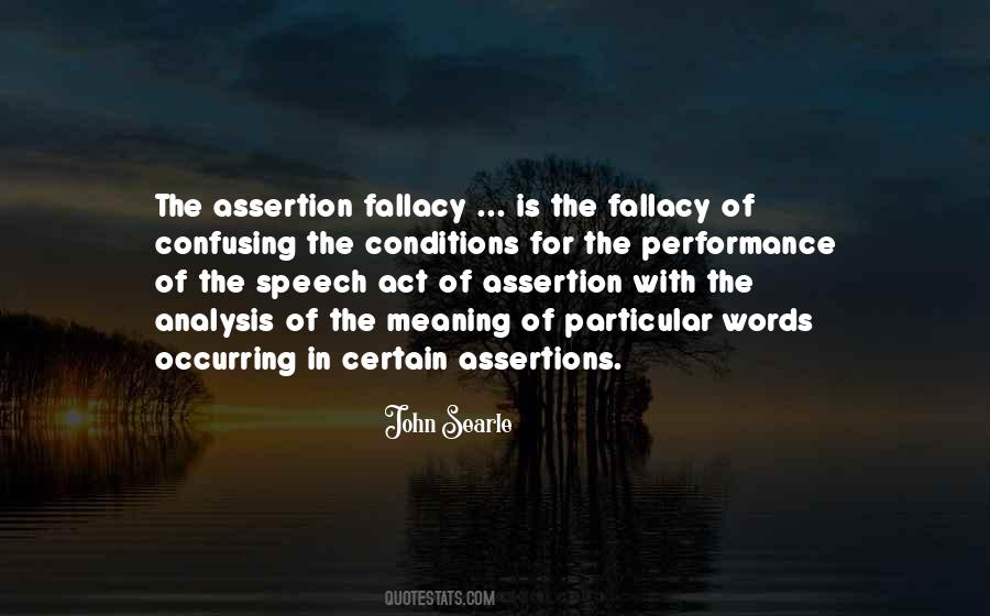 Quotes About Assertions #71259
