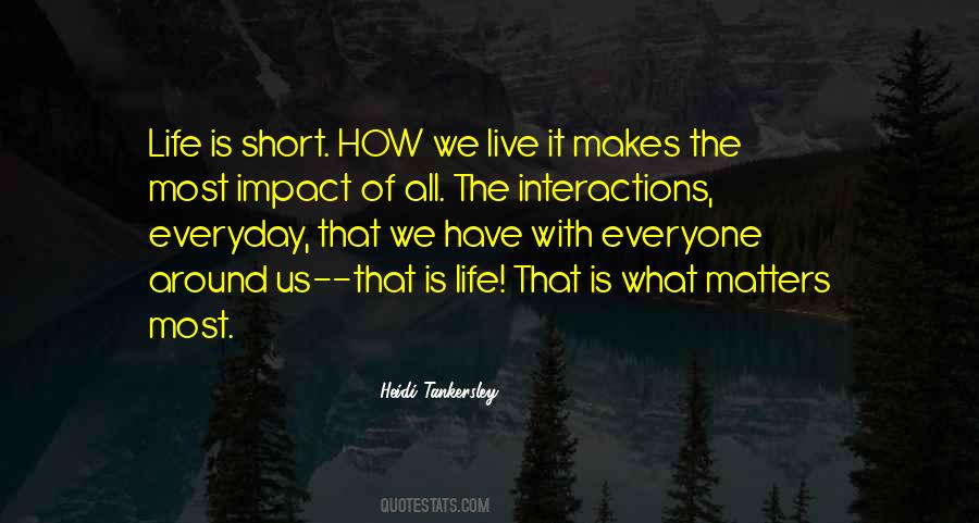 Short Impact Quotes #859670