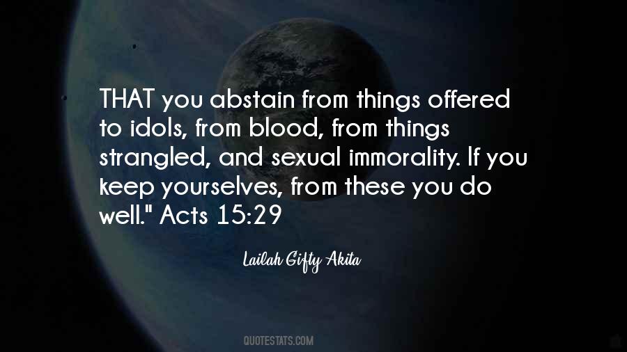 Quotes About Abstain #572877