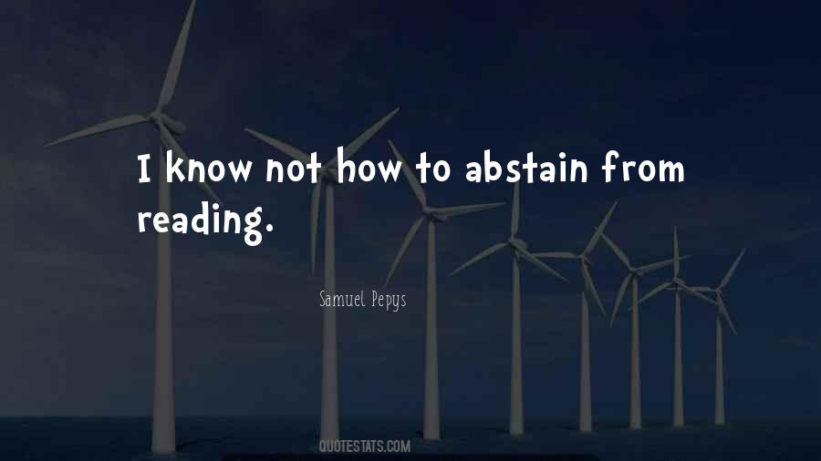 Quotes About Abstain #852685