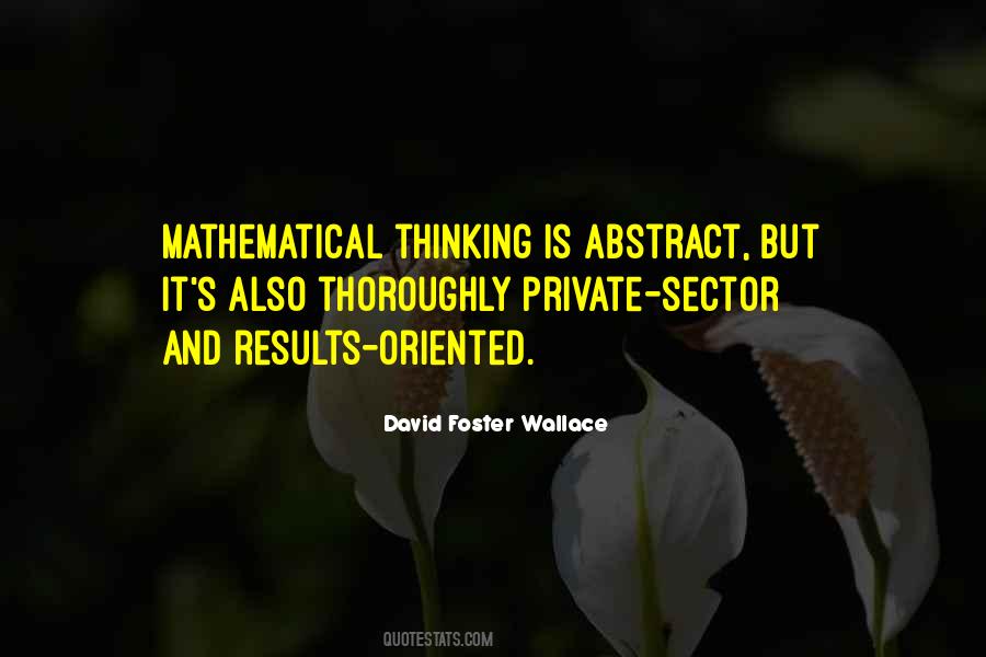 Quotes About Abstract Thinking #1671123