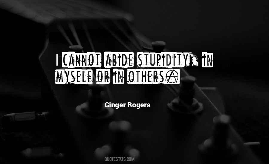 Quotes About Ginger Rogers #627725