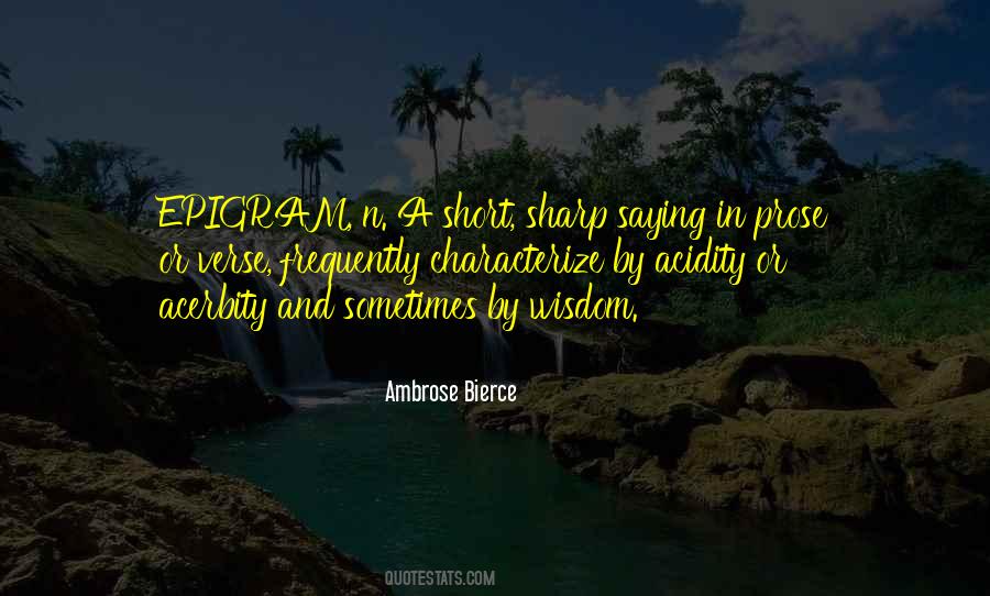 Short Wisdom Quotes #1048780