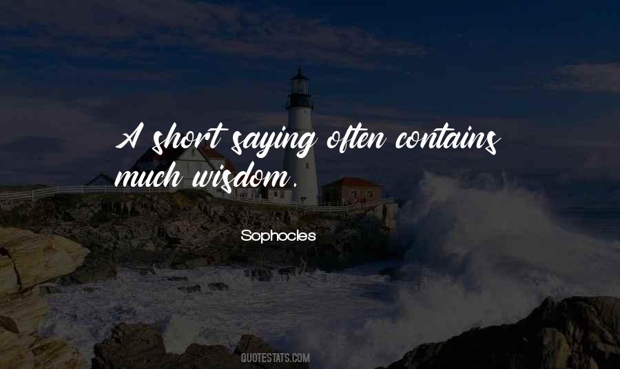 Short Wisdom Quotes #162933