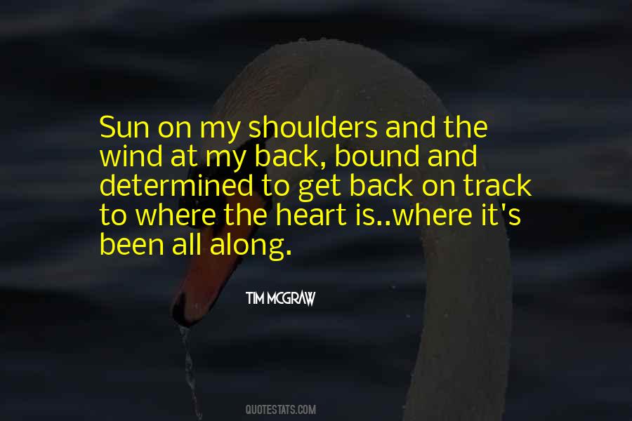 Shoulders Back Quotes #117400