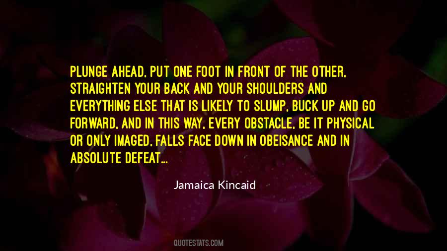 Shoulders Back Quotes #360976