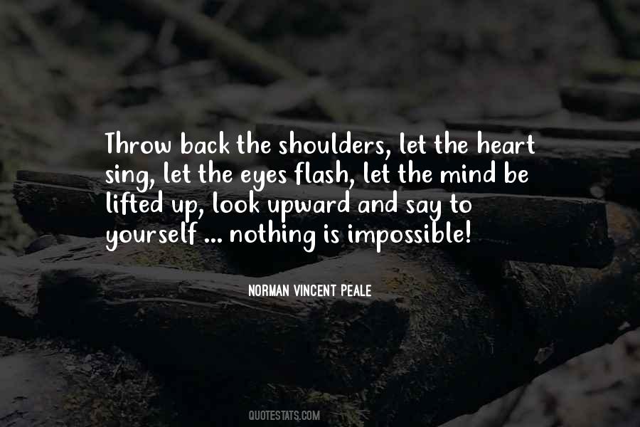 Shoulders Back Quotes #654337
