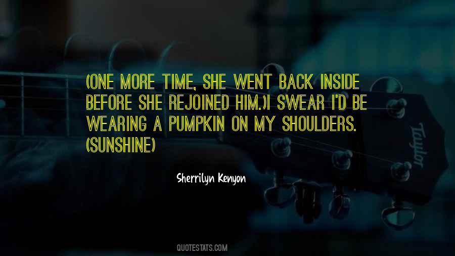 Shoulders Back Quotes #855794