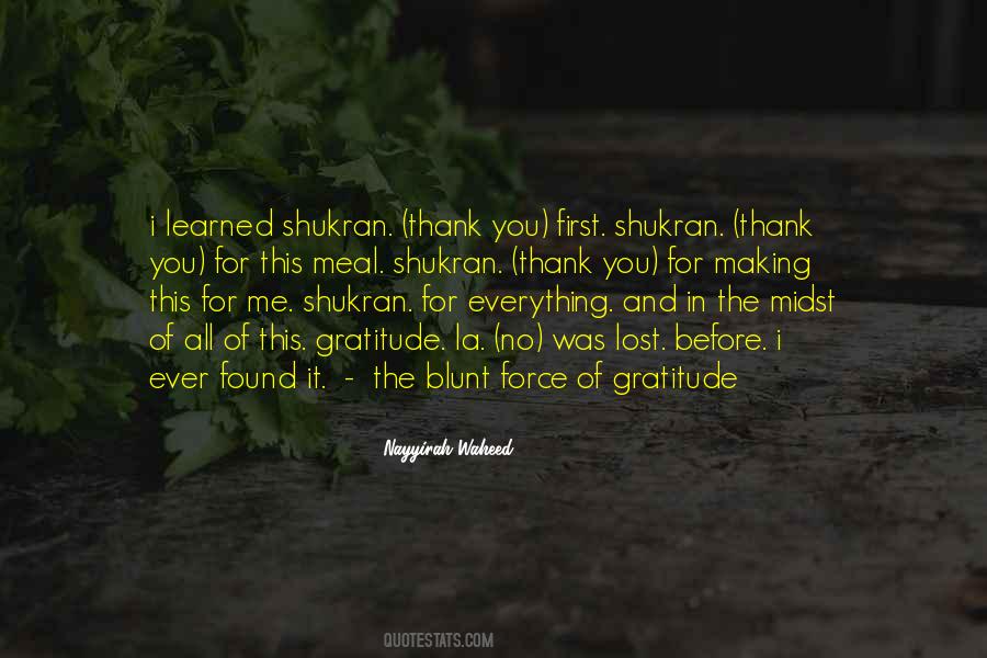 Shukran Quotes #848128