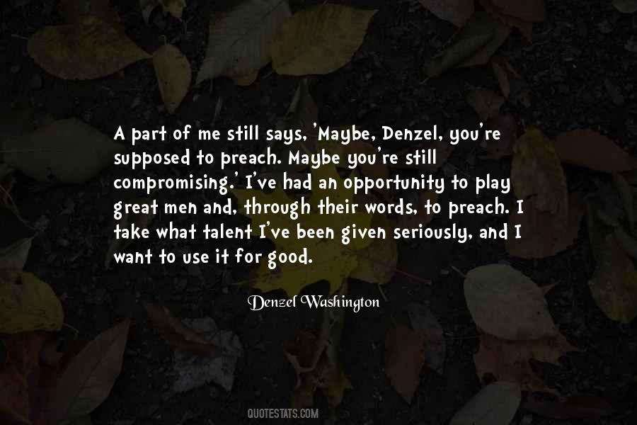 Quotes About Denzel Washington #21275