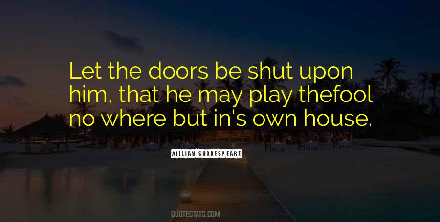 Shut Doors Quotes #1093148