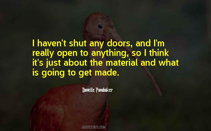 Shut Doors Quotes #1155622
