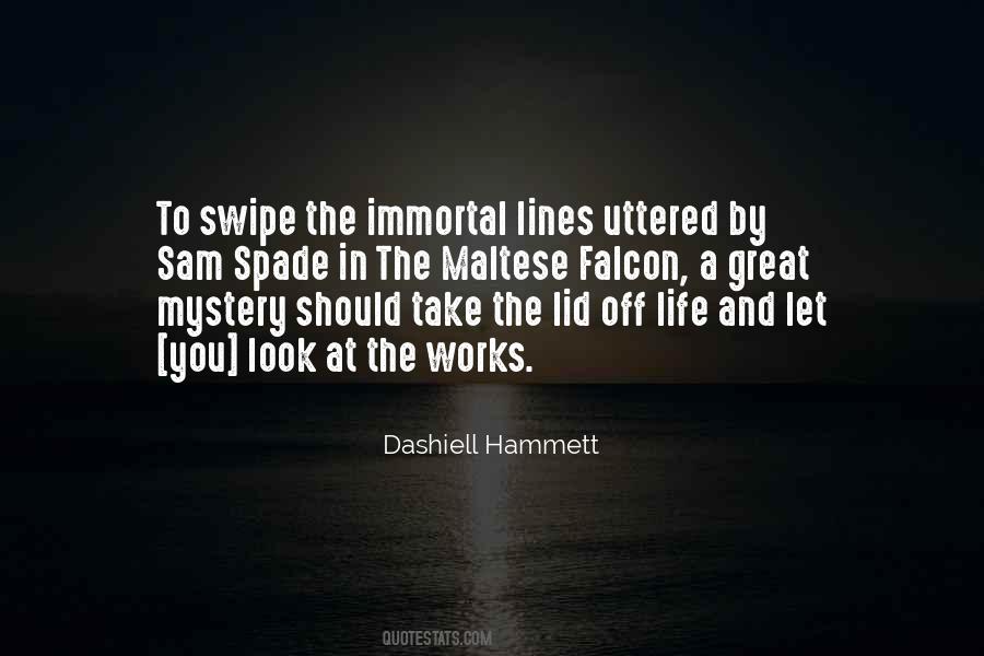 Quotes About Dashiell Hammett #772763