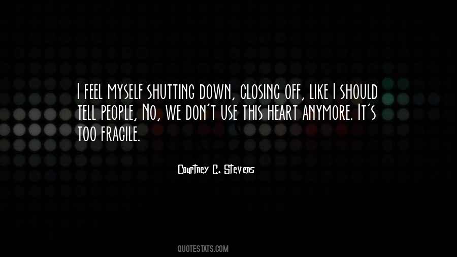 Shutting Off Quotes #296288