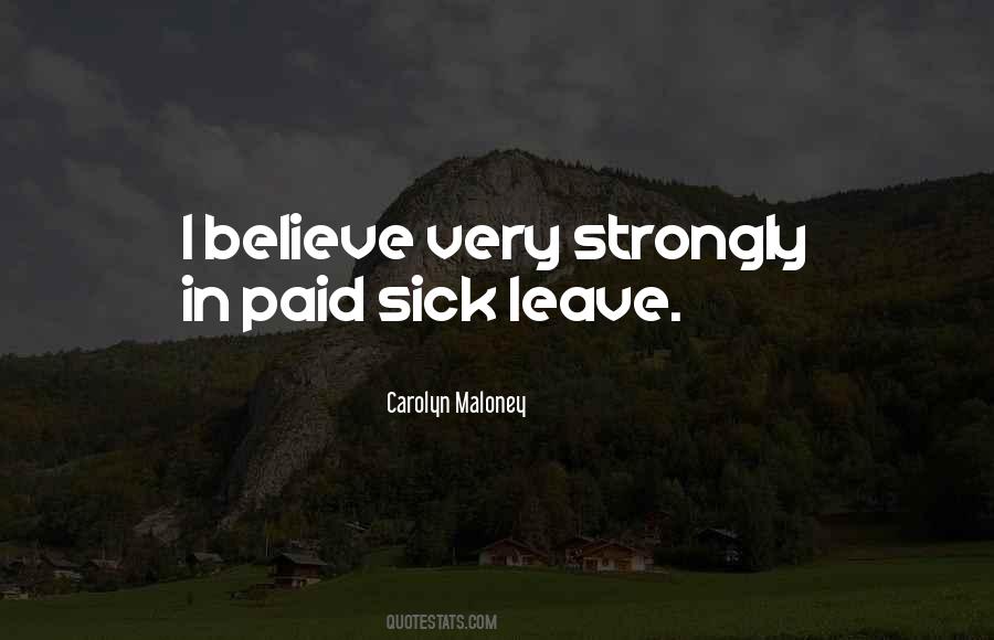 Sick Leave Quotes #487047