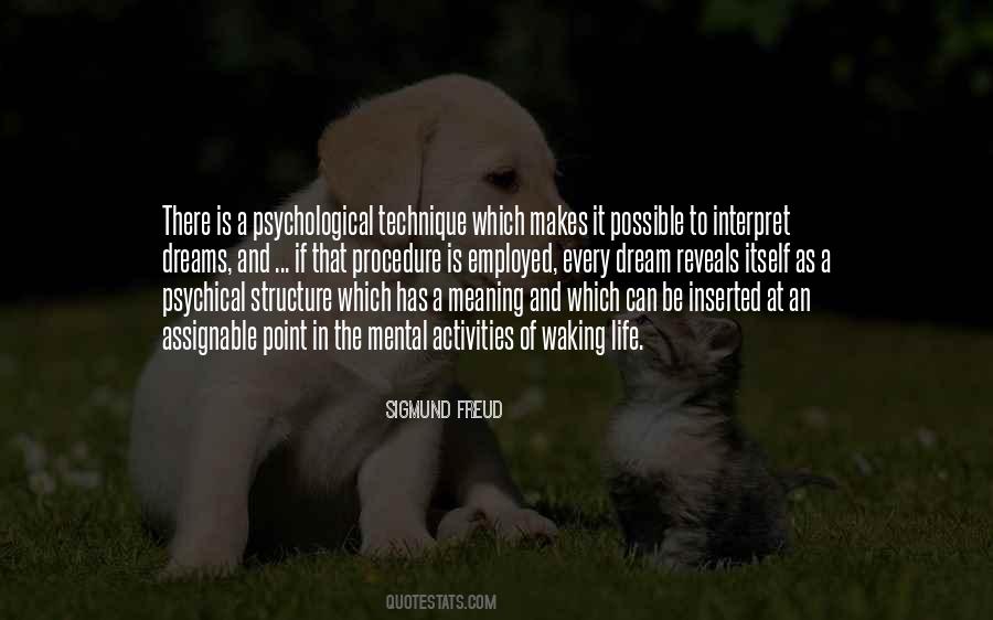 Sigmund Freud Dream Quotes #1404172