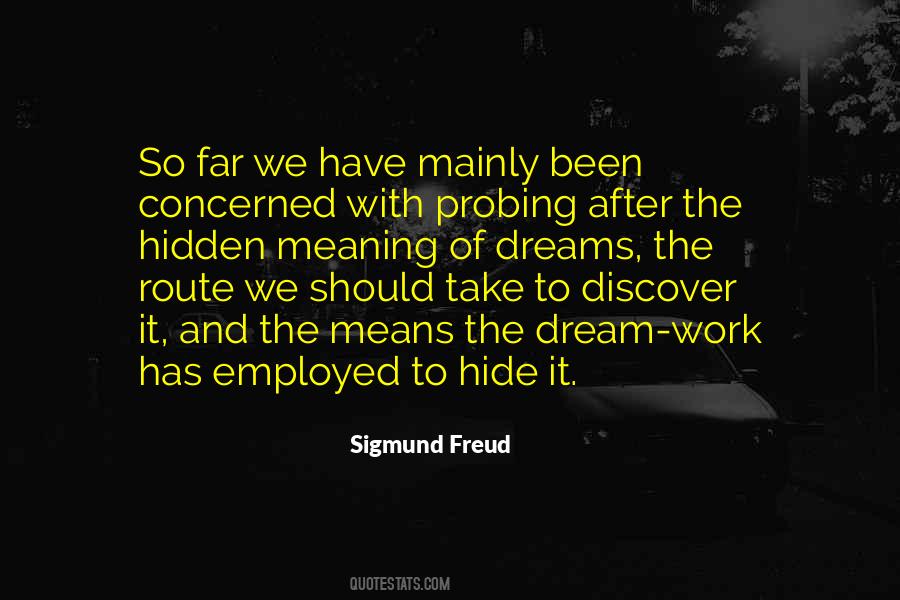 Sigmund Freud Dream Quotes #145593