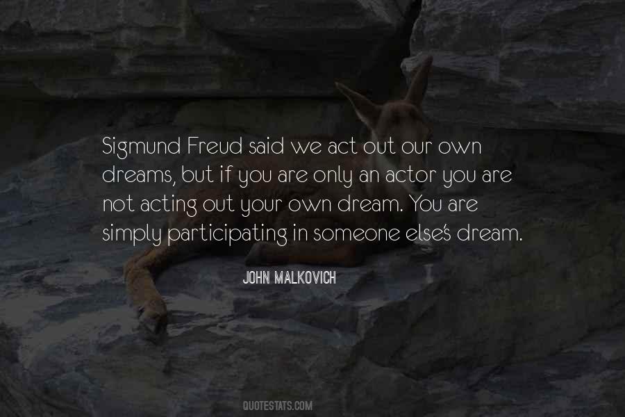 Sigmund Freud Dream Quotes #532854