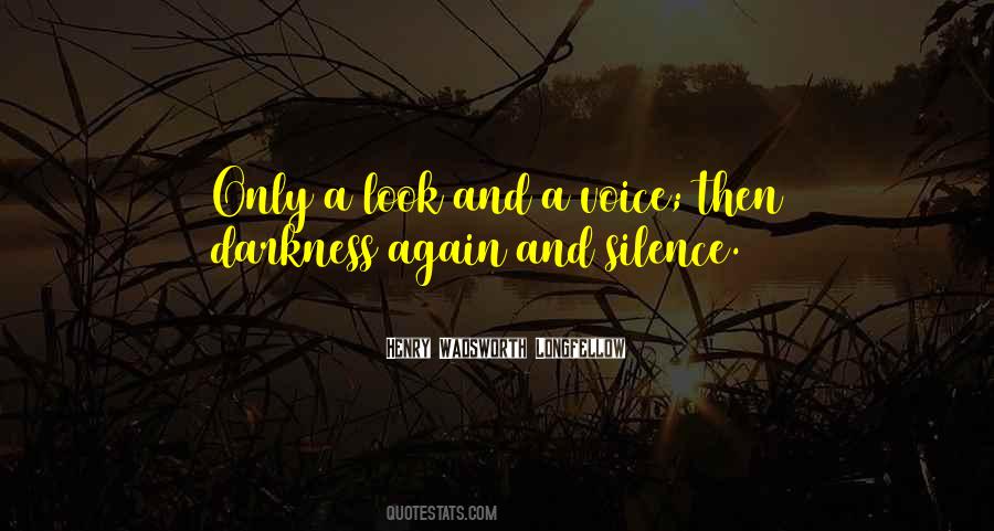 Silence And Darkness Quotes #705552