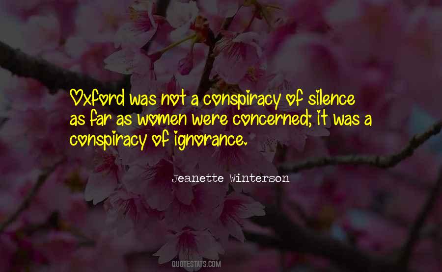 Silence And Ignorance Quotes #1094999