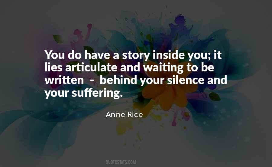 Silence And Lies Quotes #494731