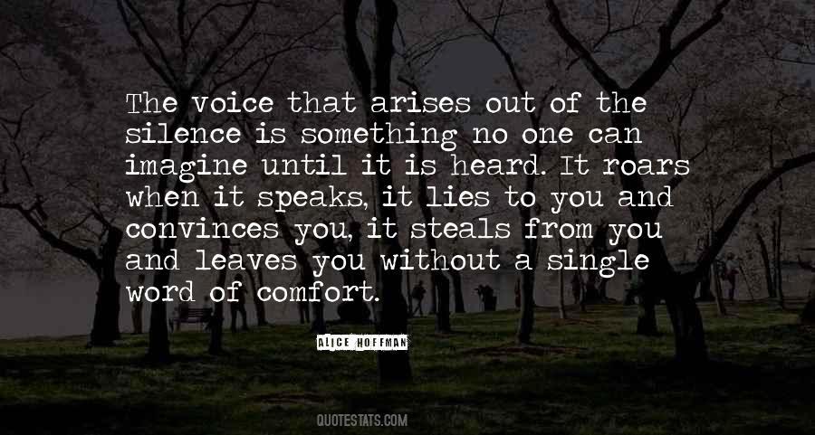 Silence And Lies Quotes #710409