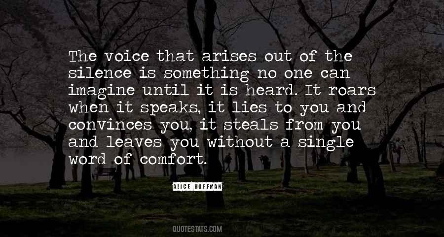 Silence And Lies Quotes #710409