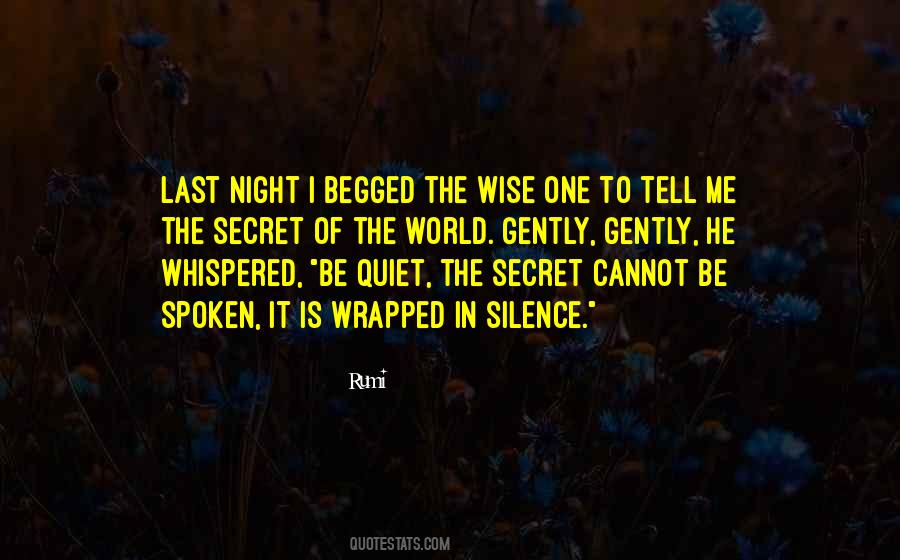 Silence In The Night Quotes #1212256