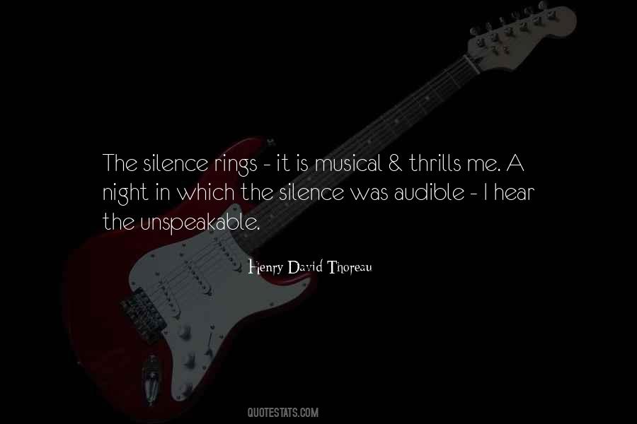 Silence In The Night Quotes #1251431