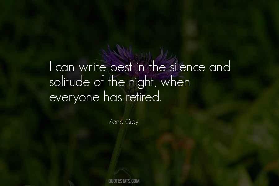 Silence In The Night Quotes #1652887