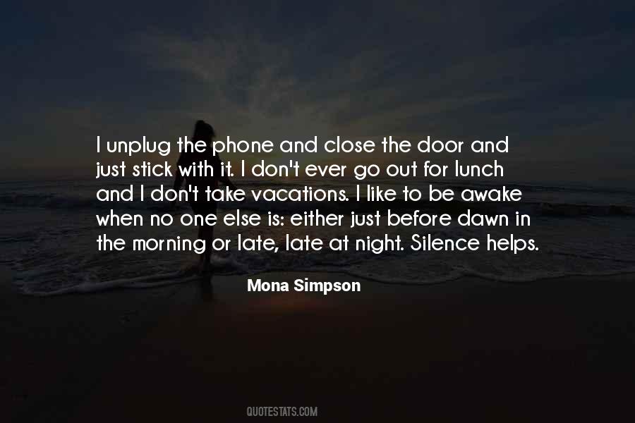 Silence In The Night Quotes #176723