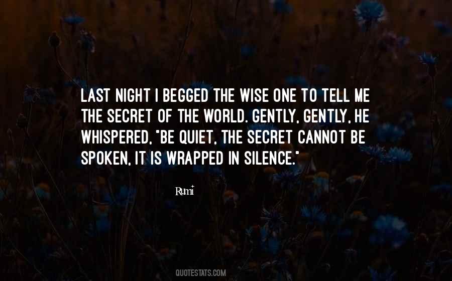 Silence Of The Night Quotes #1212256