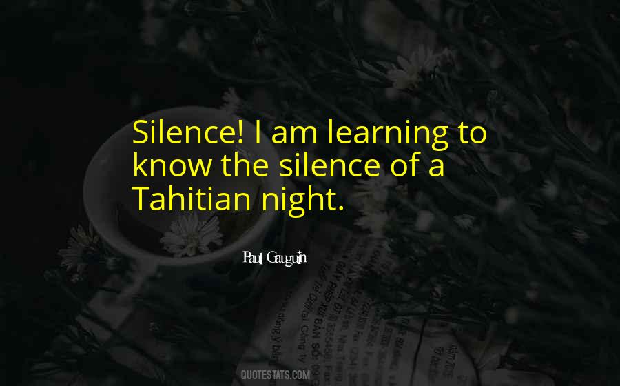 Silence Of The Night Quotes #515725