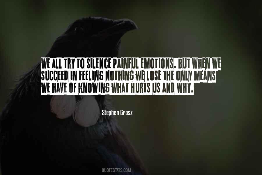 Silence Painful Quotes #1771461
