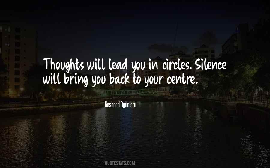 Silence Thoughts Quotes #1047303