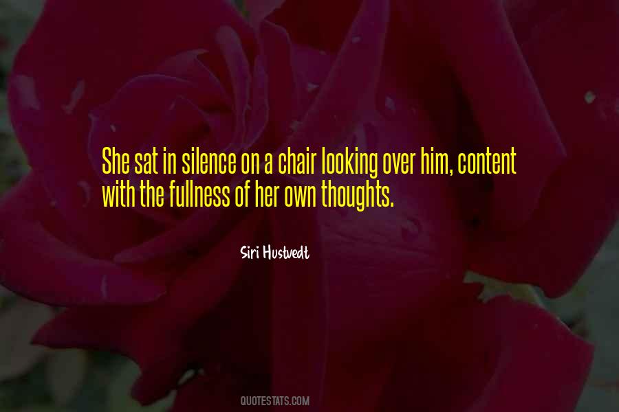 Silence Thoughts Quotes #1152490